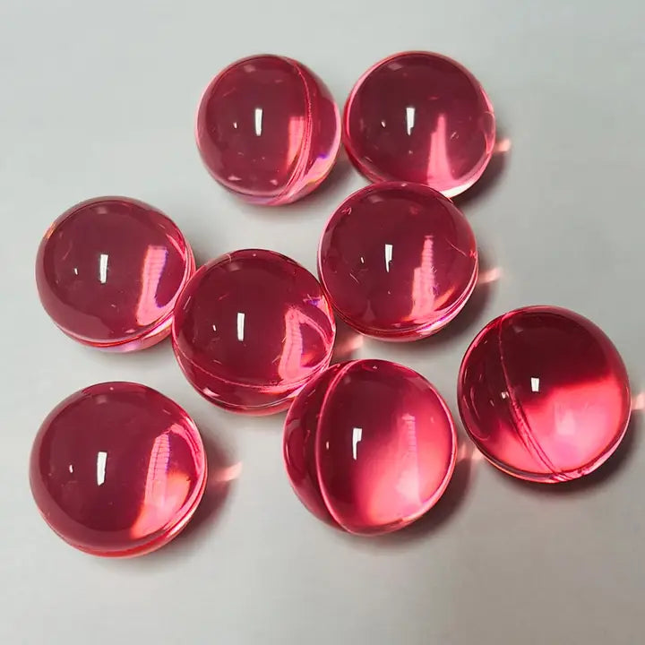 Perles de Bain Rondes Pastèque - Translucides