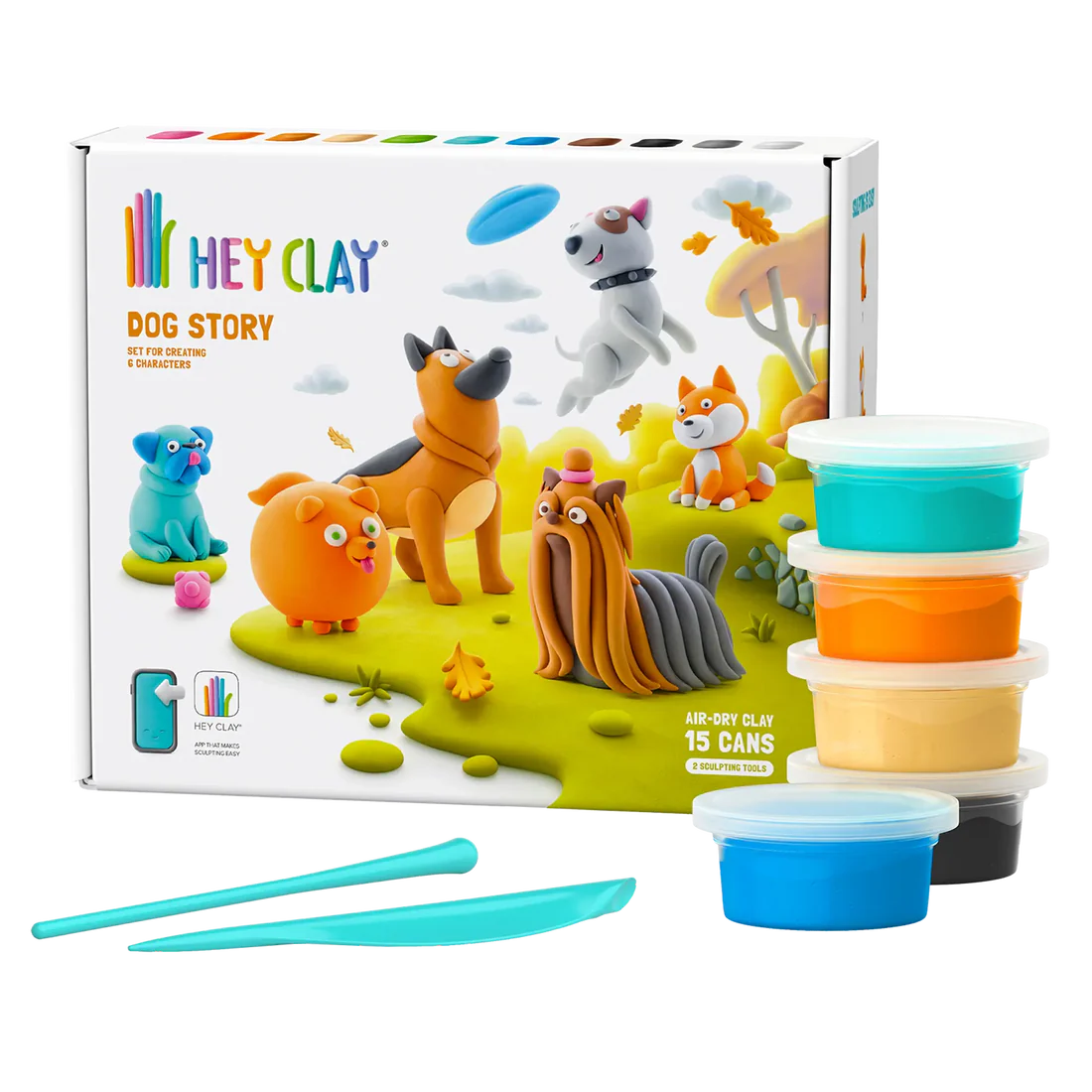 ENSEMBLE D'ARGILE - HISTOIRE DE CHIENS - HEY CLAY