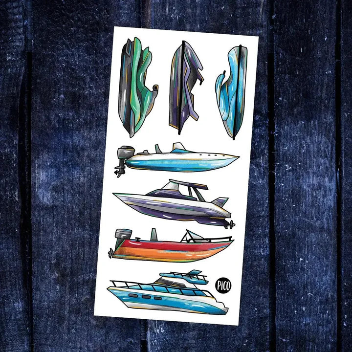 Les bateaux et motomarines