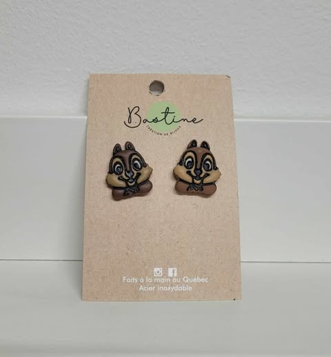 Écureuil - Boucles d'oreilles