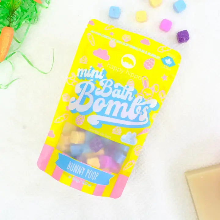 Crottin de lapin - Mini bombes de bain - Sac cadeau