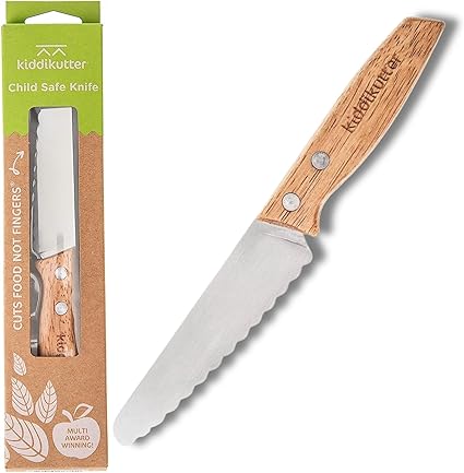 Couteau Sécuritaire pour Enfant - manche en bois