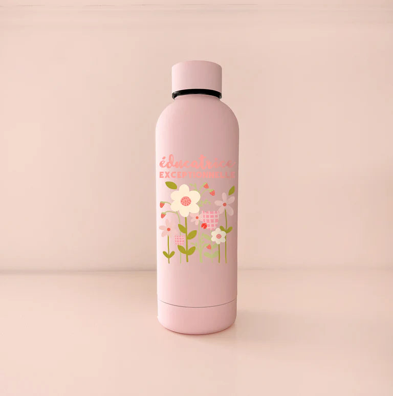 Bouteille isotherme 17oz - rose pâle éducatrice exceptionnelle