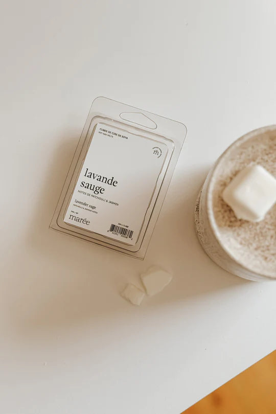 CUBES DE CIRE DE SOYA POUR DIFFUSEUR - Lavande sauge