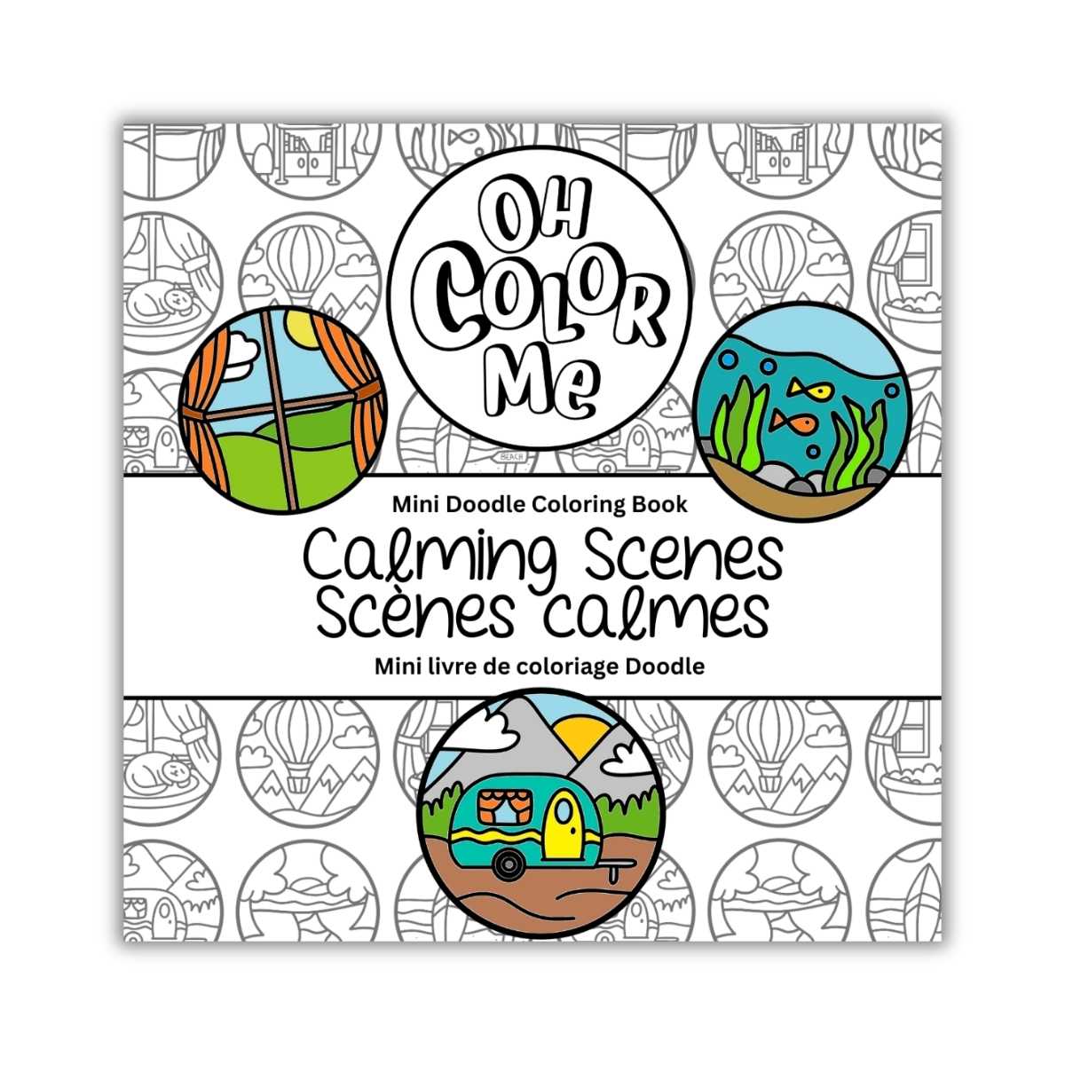 Mini livre de coloriage – Scènes apaisantes