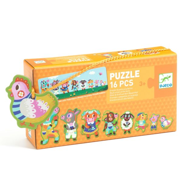 Puzzle duo-trio / Grands & petits à la ferme - Djeco