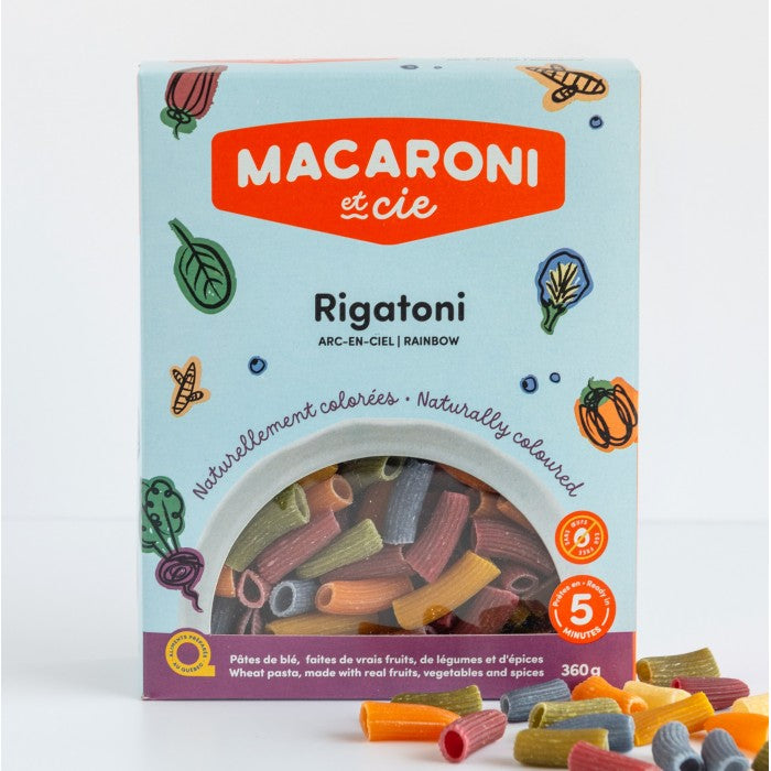 Rigatoni arc-en-ciel