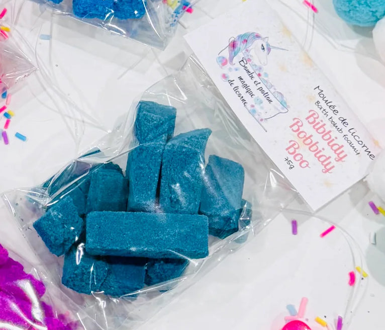 Sachet de moulée de licorne (éclats de bombes de bain)