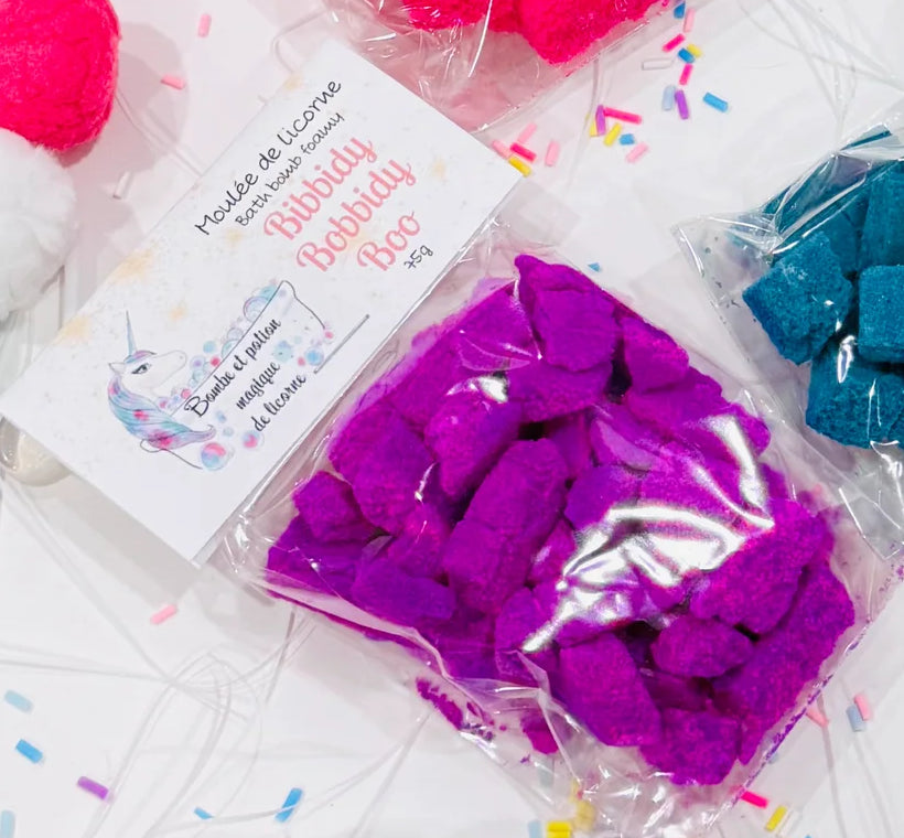 Sachet de moulée de licorne (éclats de bombes de bain)