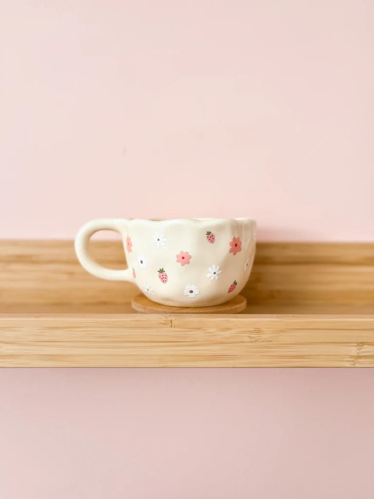Tasse en céramique crème 12oz