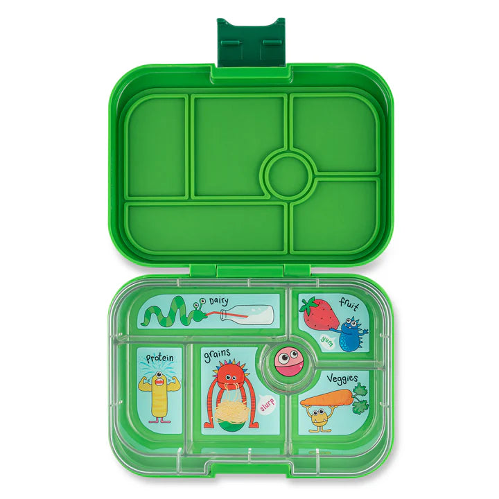 Boîte à bento étanche pour enfants – Yumbox Original Jurassic Green (monstres amusants)
