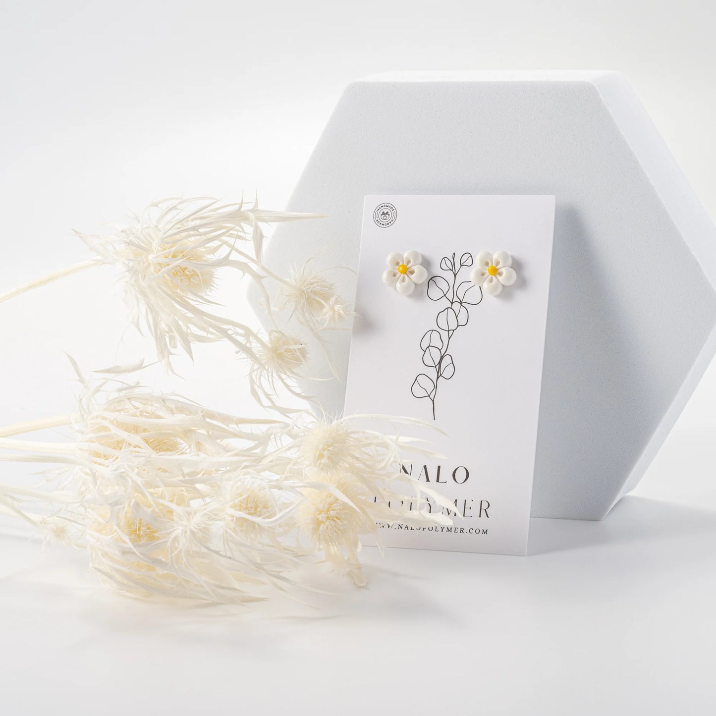 Boucles Fleurs blanches
