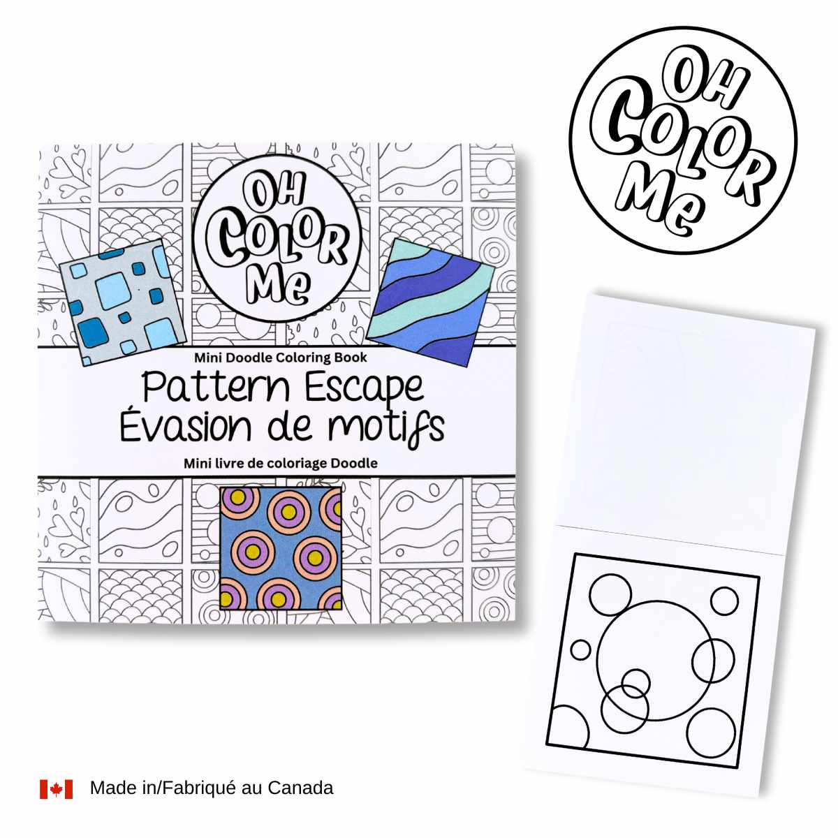 Mini livre de coloriage – Évasion des motifs