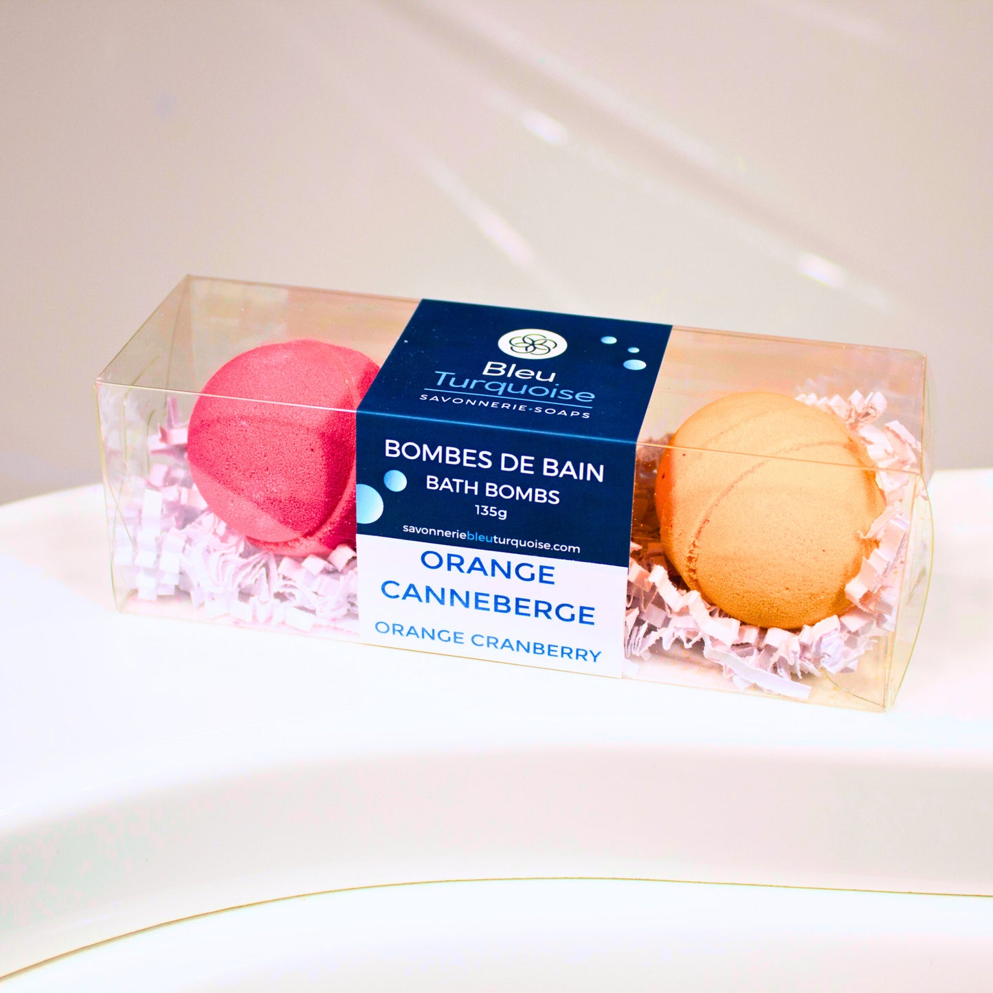 Trio de bombes de bain – Orange canneberge