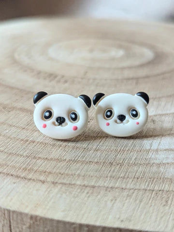 Panda - Boucles d'oreilles