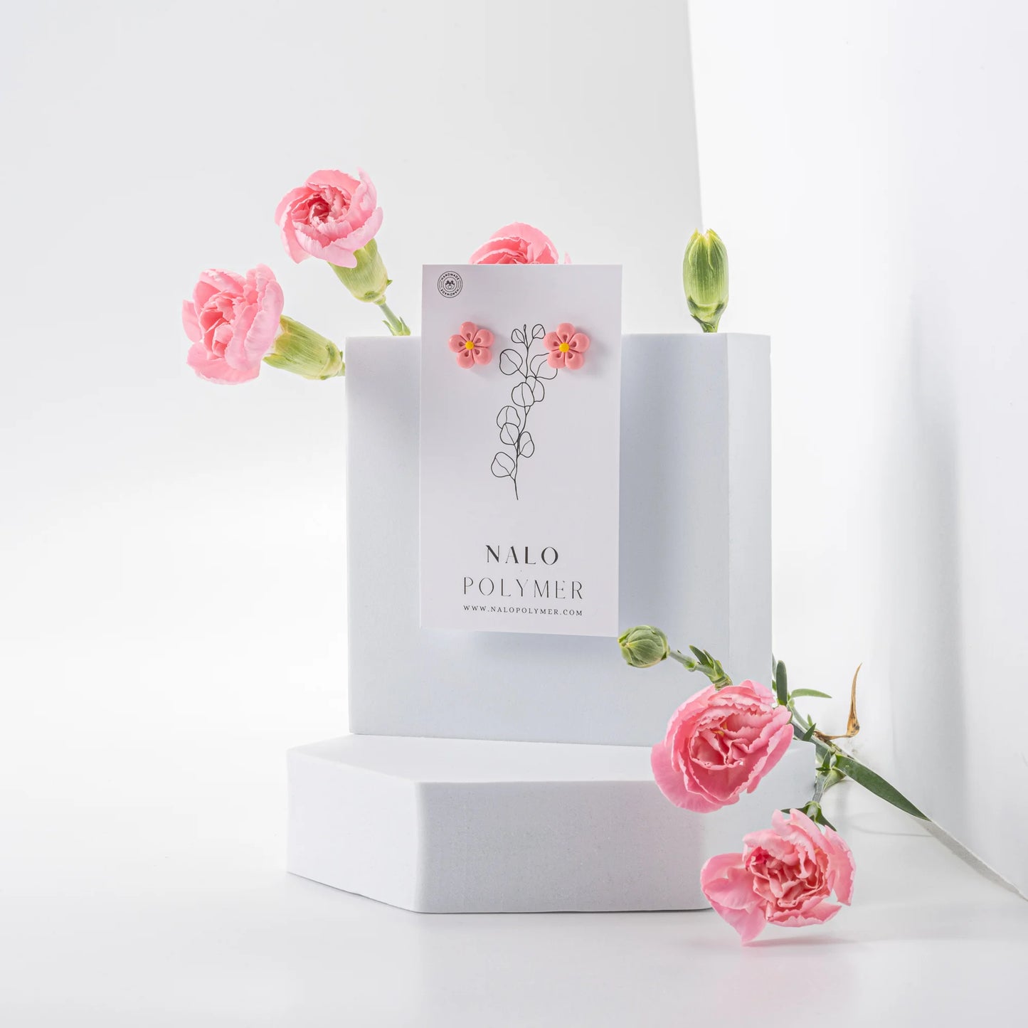 Fleurs tropicales - Boucles d'oreilles