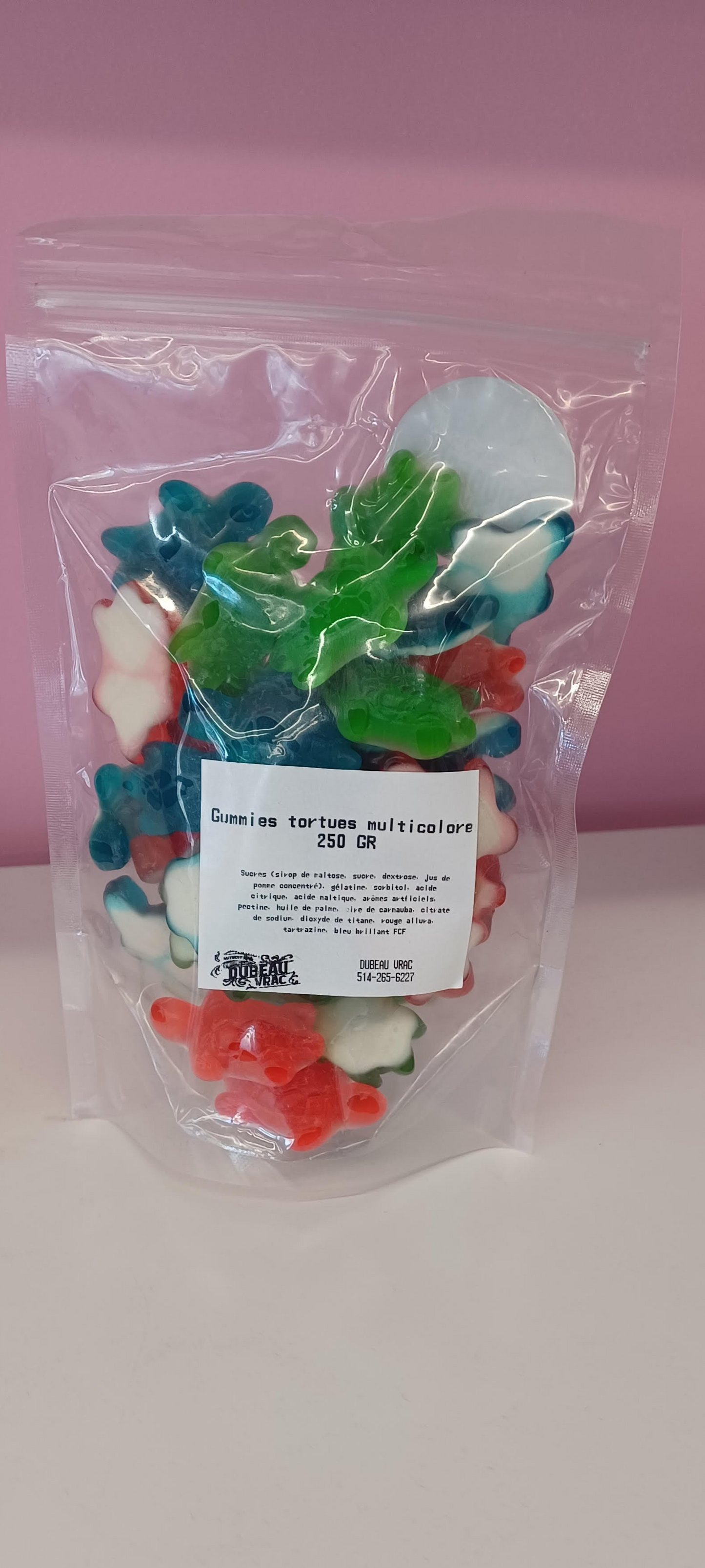 Bonbons Gummies Tortues multicolores