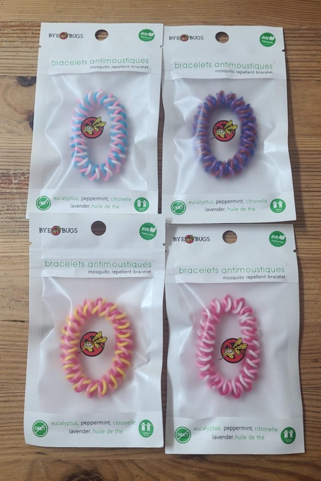 Bracelet antimoustique spirale