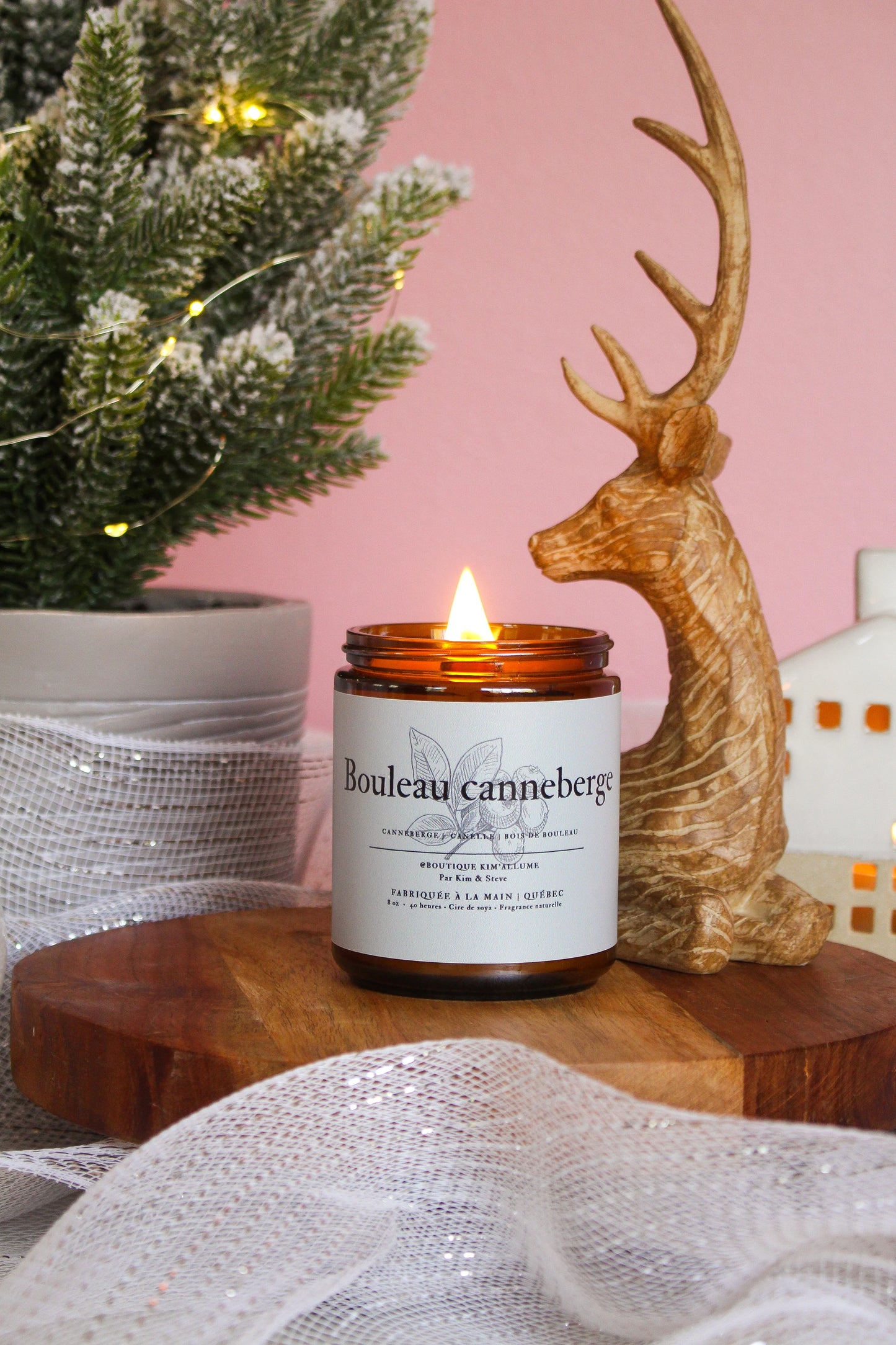 Chandelle Bouleau Canneberge