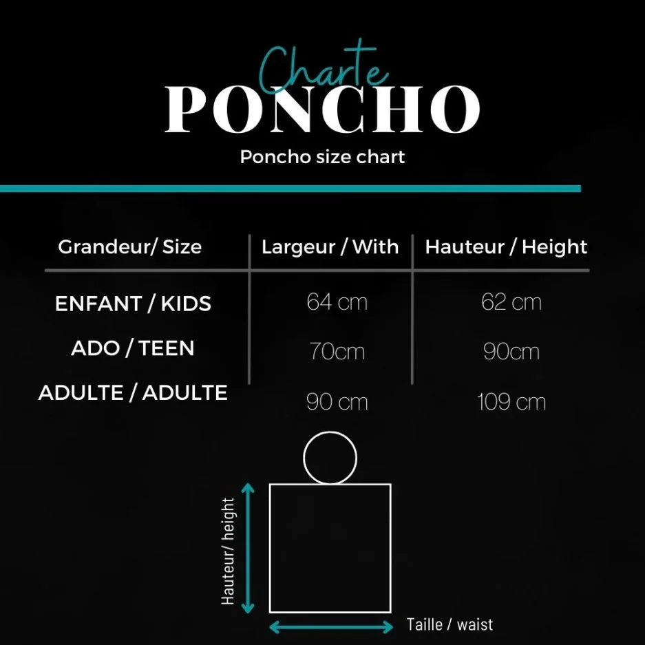 Poncho en microfibre pour enfant – Destination soleil