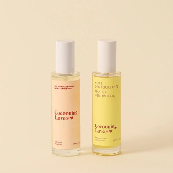 Coffret double nettoyage (Huile démaquillante et Gel nettoyant)