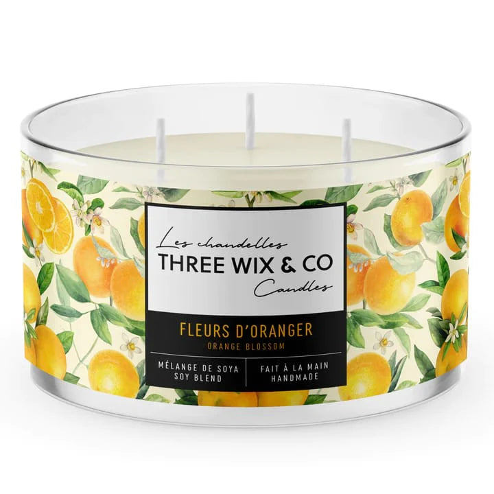 CHANDELLE FLEURS D'ORANGER