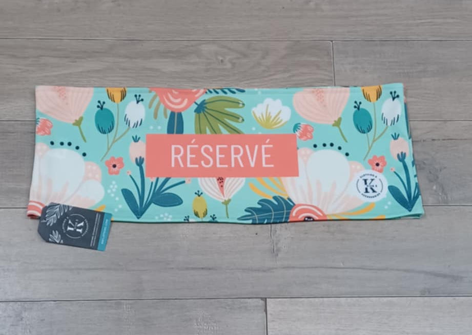 Bandeau de chaise réservé – Floral