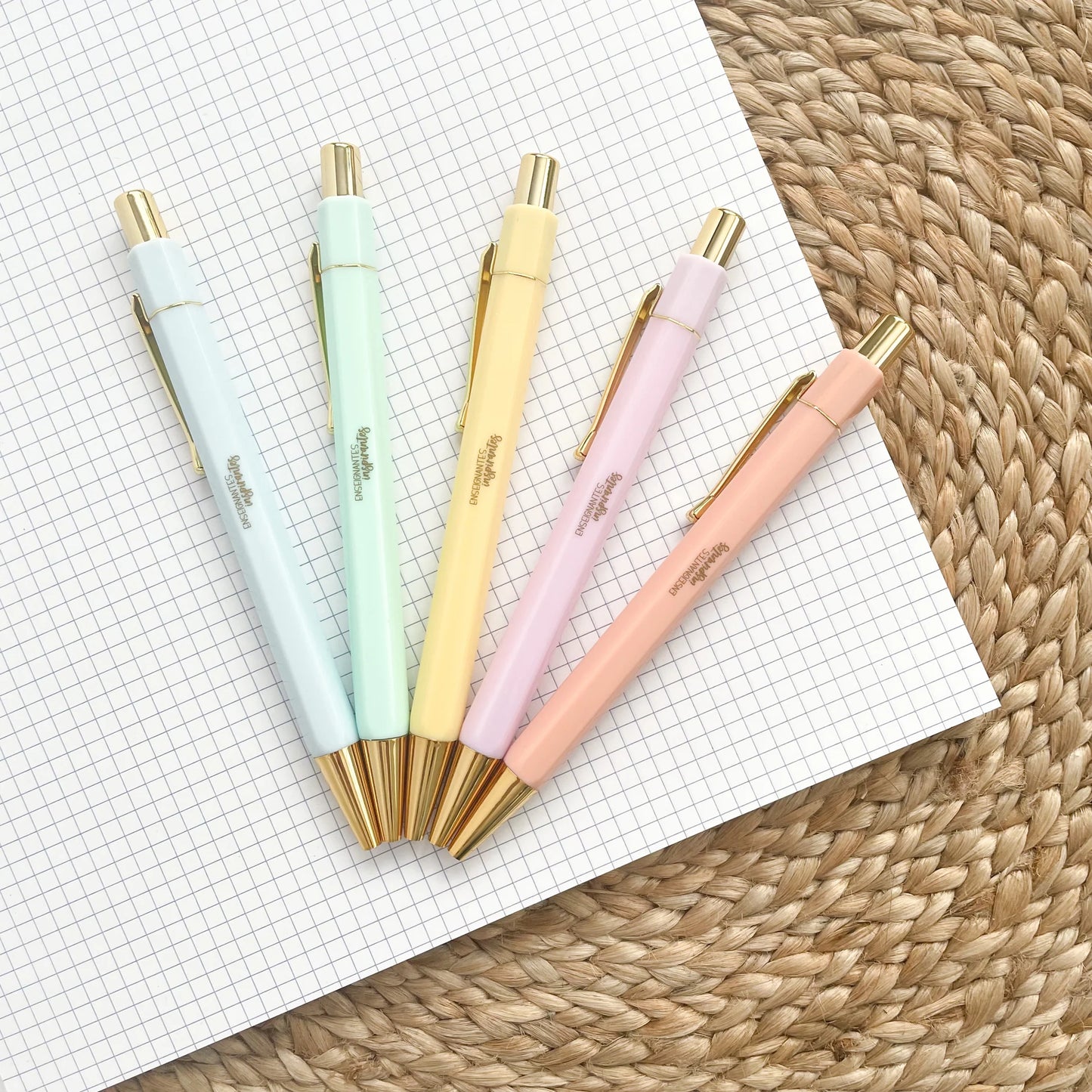 Ensemble de 5 crayons pastels