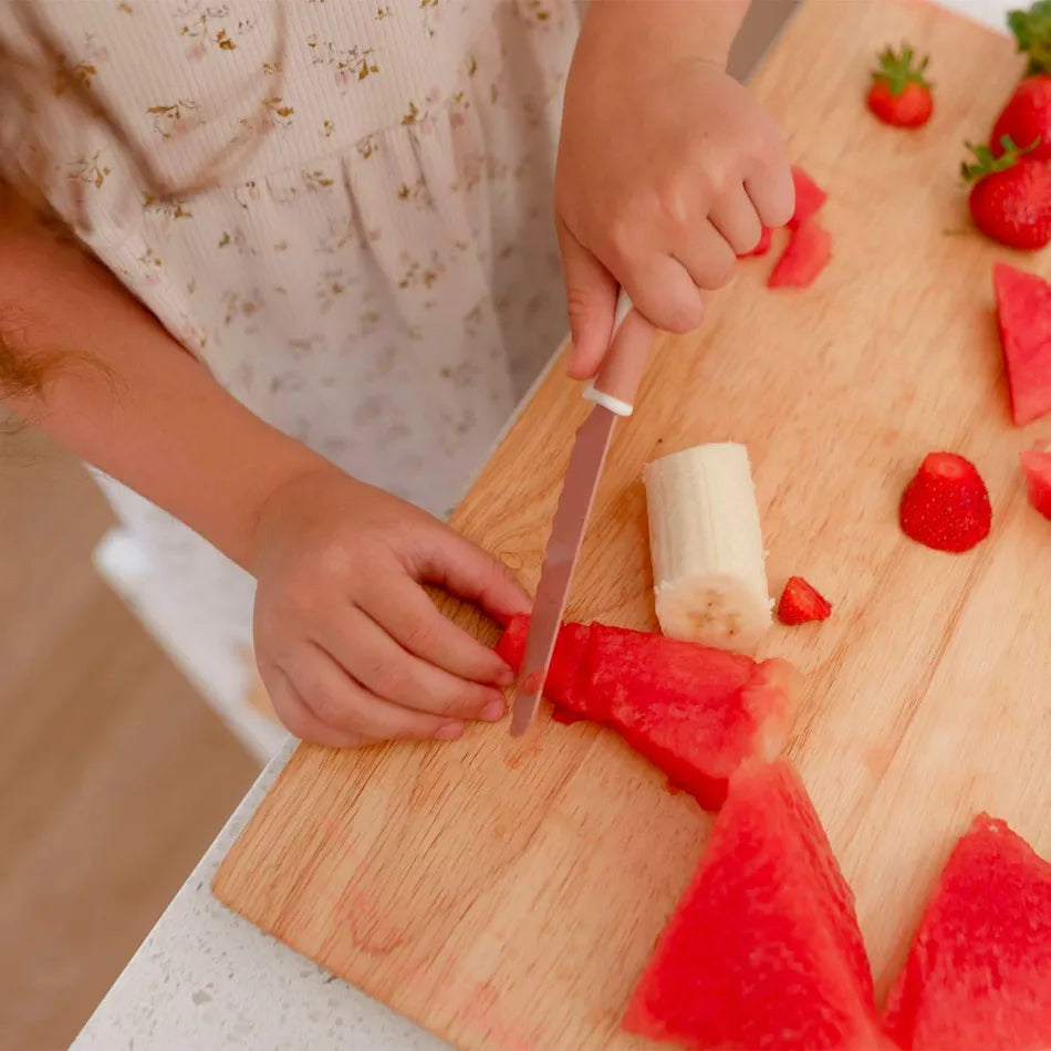 Couteau Sécuritaire pour Enfant - Rose Foncé