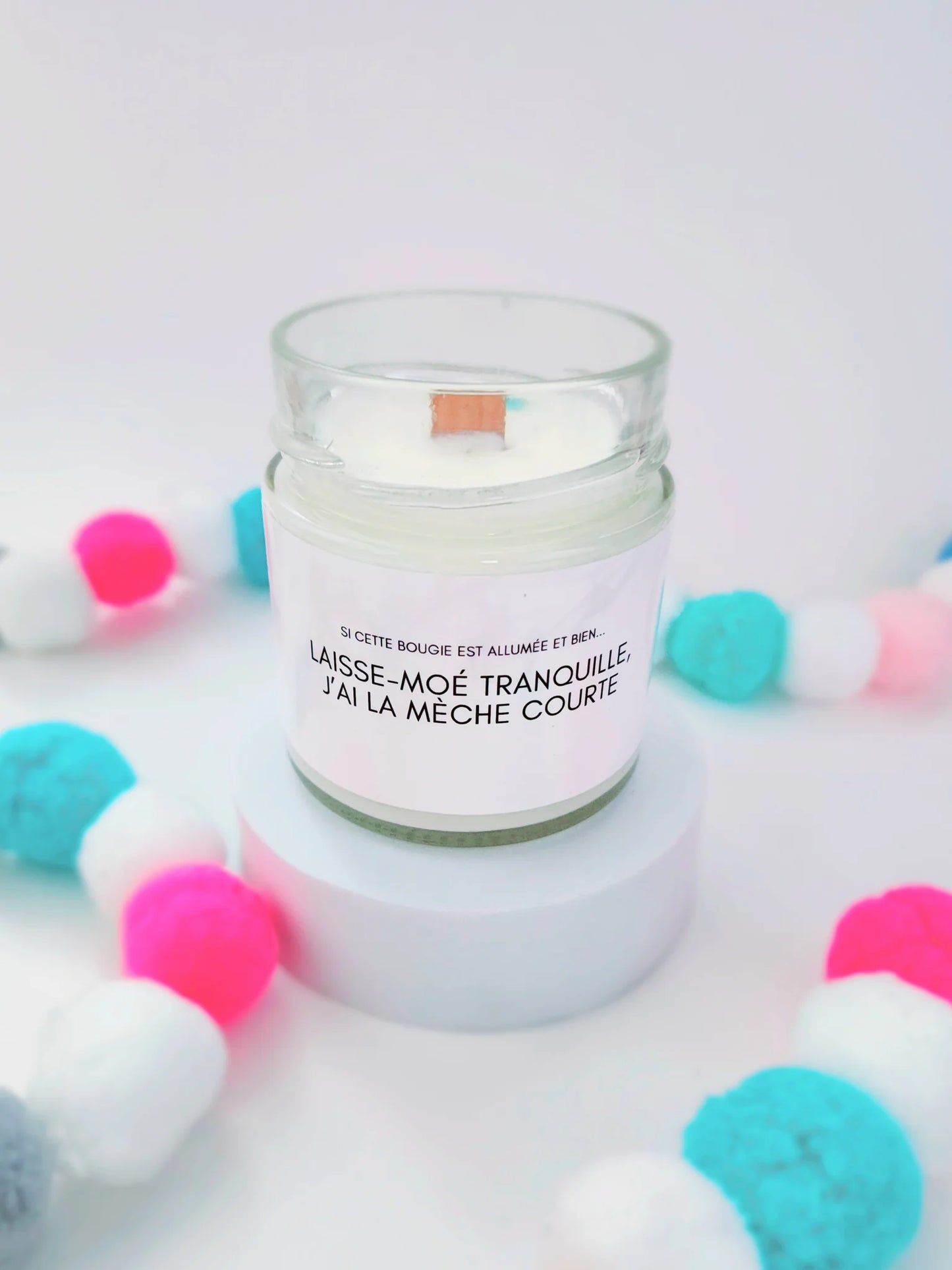 Bougie humoristique J'ai la mèche courte