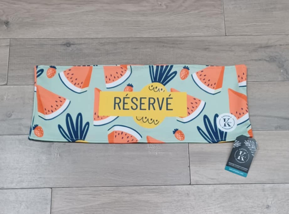 Bandeau de chaise réservé - Pastèque