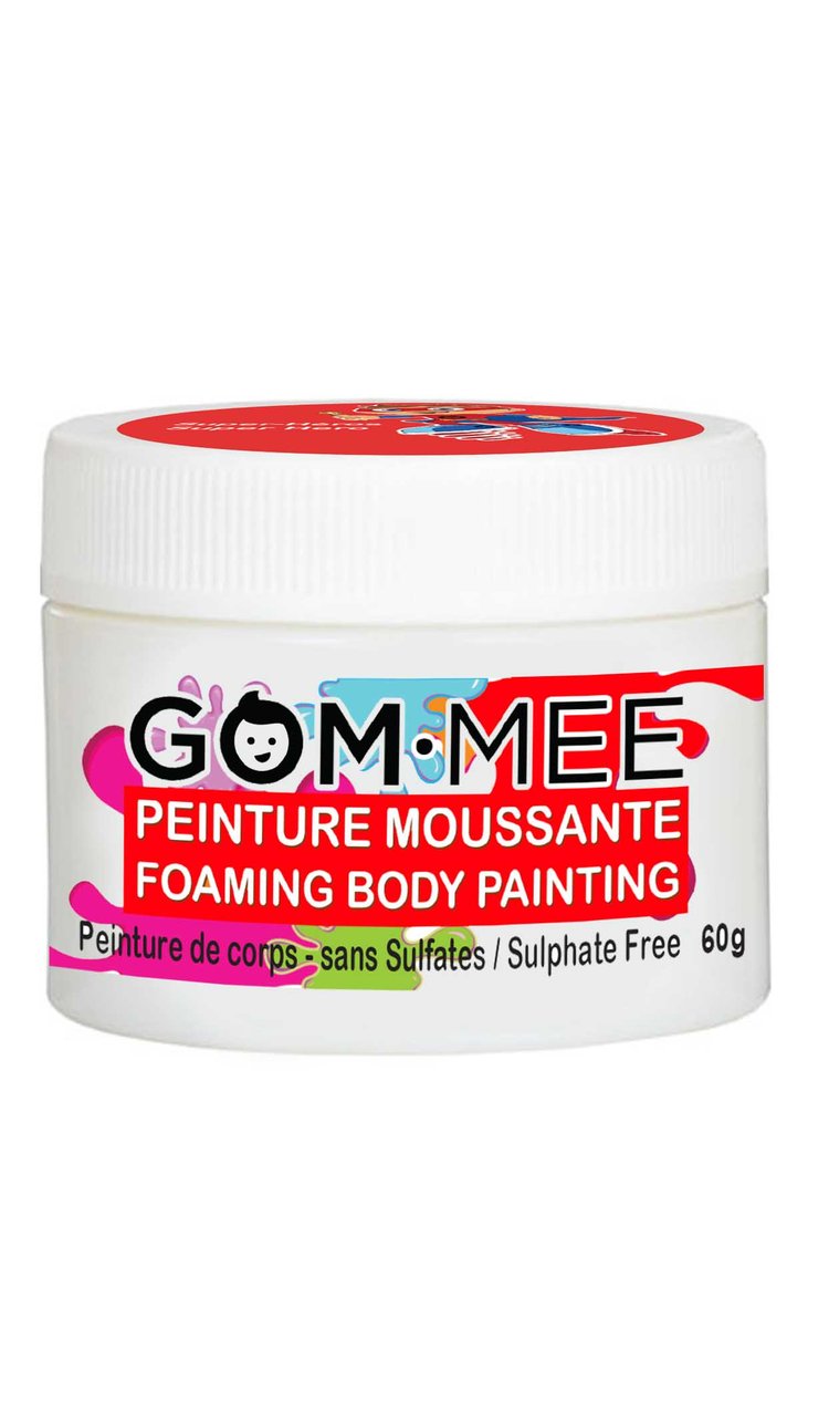 Nettoyant Peinture Moussante Rouge SUPER-HEROS Corps 60g | GOMMEE