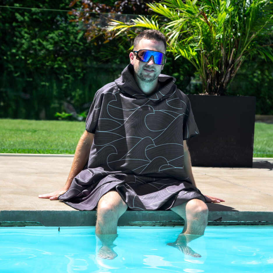 Poncho adulte – Sombre océan