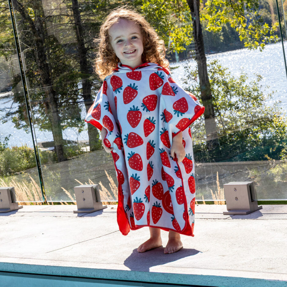 Poncho enfant – Fraise à gogo