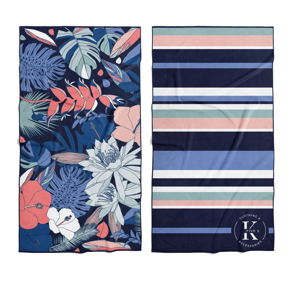 Serviette en microfibre Fleur violette