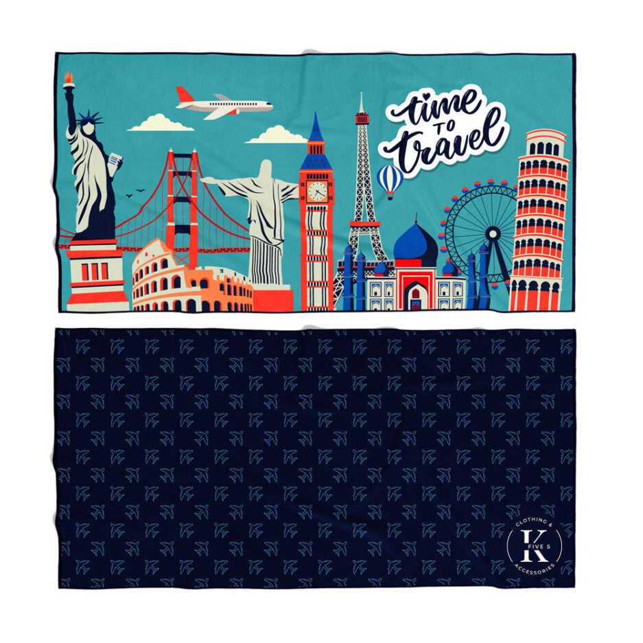 Serviette en microfibre – Merveilles du monde