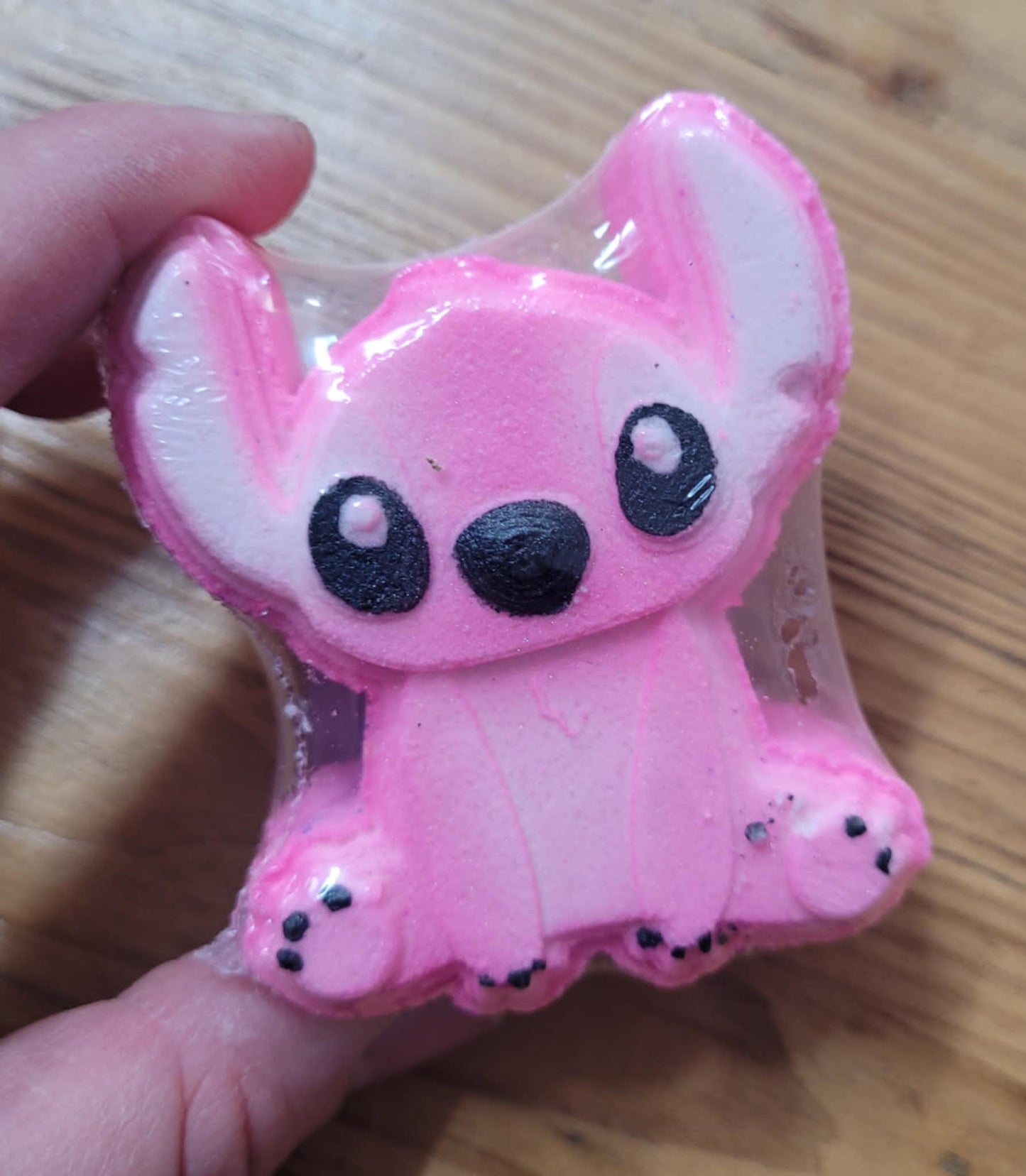 Bombe de bain moussante Personnage rose