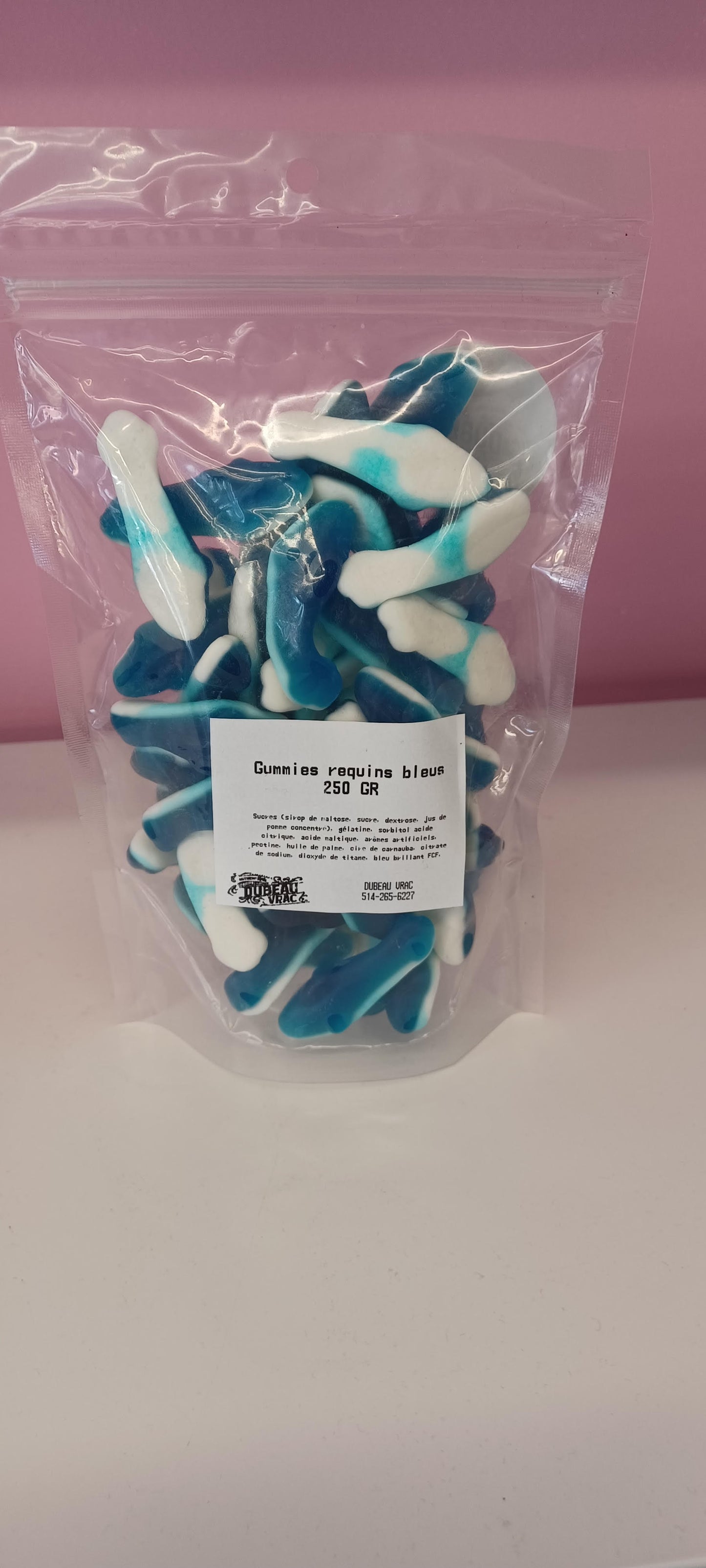 Bonbons Gummies Requins Bleus