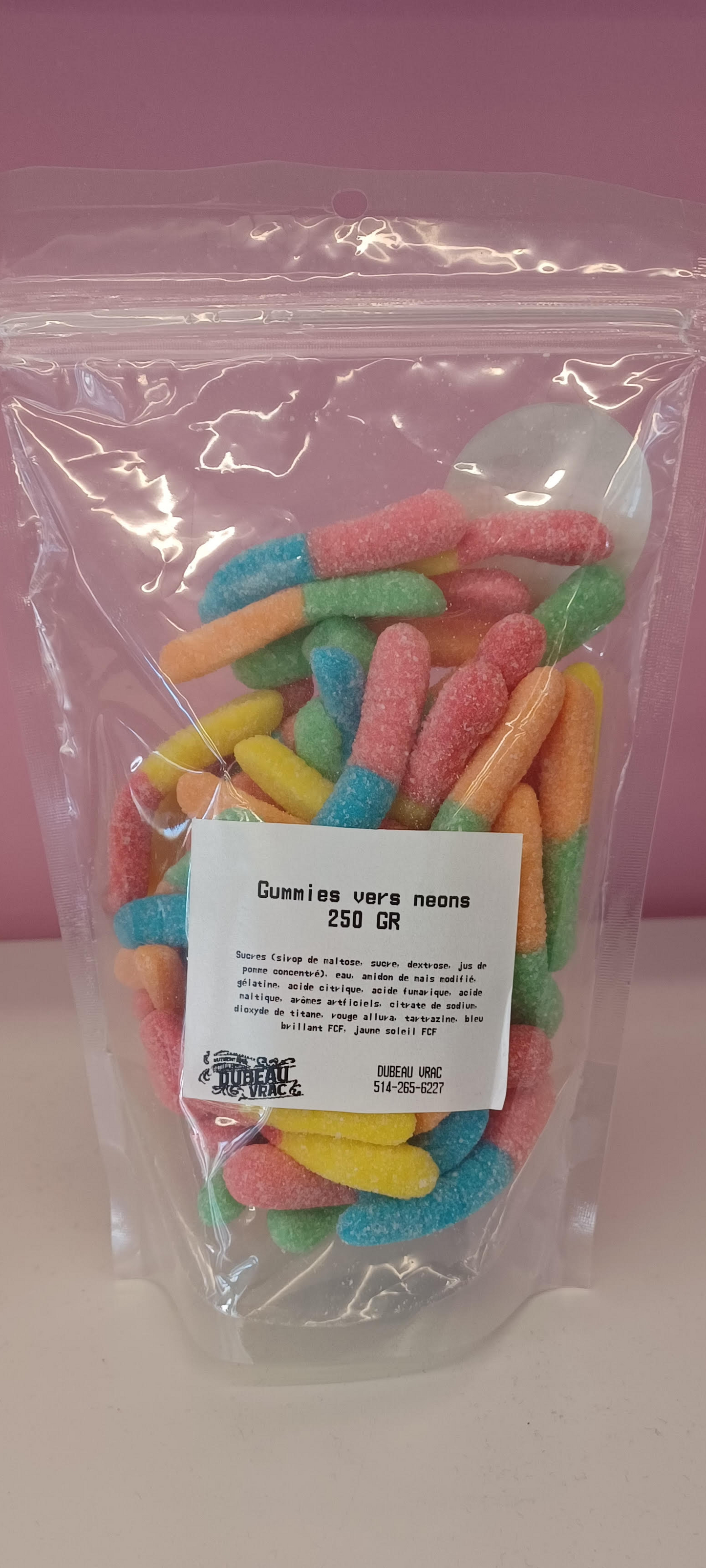 Bonbons Gummies Vers Néons