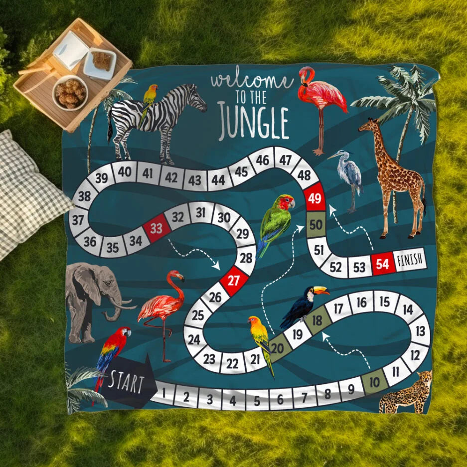 Serviette en microfibre XXL – Bienvenue à la jungle