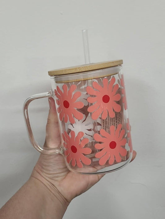 Tasse boho 17oz -rose vintage