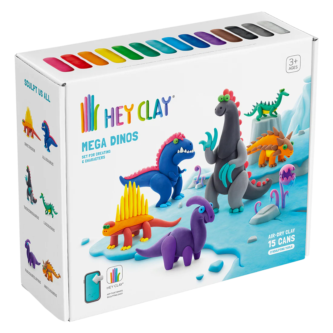 ENSEMBLE D'ARGILE - MEGA DINO