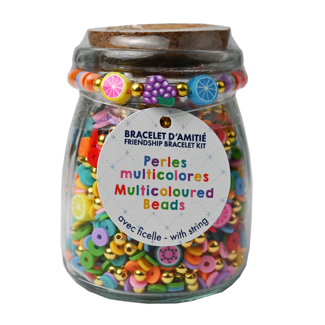 BOCAL D'ACTIVITÉS DIY- PERLES MULTICOLORES