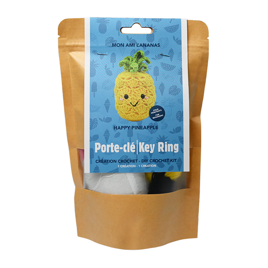KIT DIY PORTE-CLÉS CROCHET – MON AMI L'ANANAS