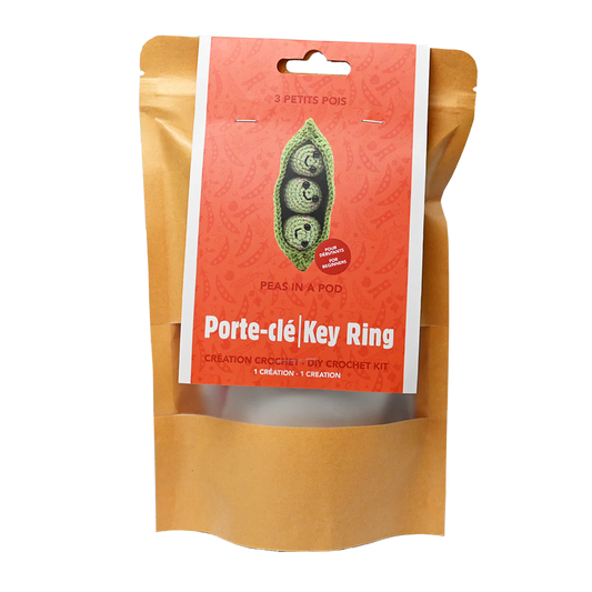 KIT DIY PORTE-CLÉS CROCHET – PETITS POIS
