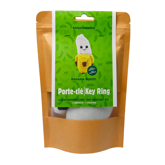 KIT DIY PORTE-CLÉS CROCHET – BANANE
