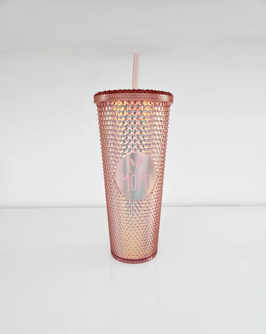 Gobelet texturé 24oz - corail métallique