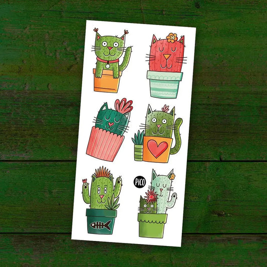 Les chats-cactus