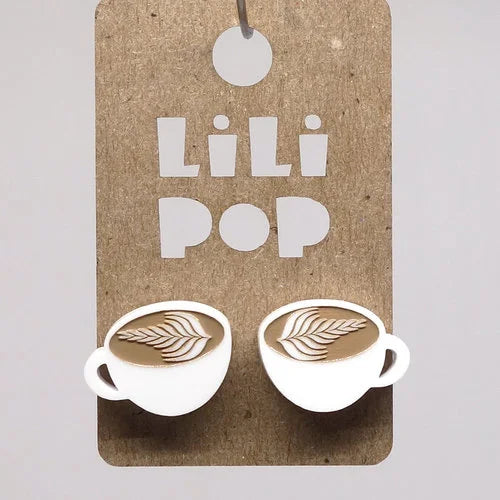 Boucles d'oreilles - Café au lait