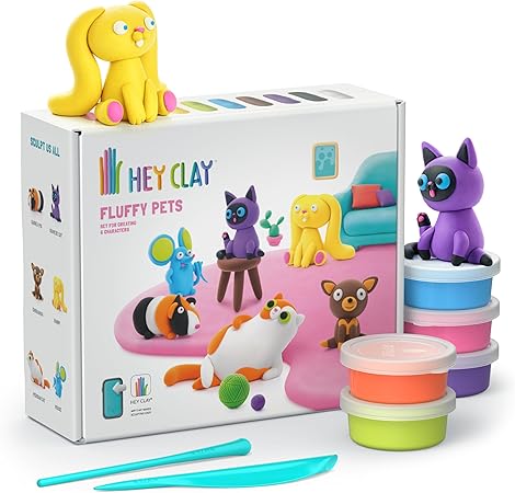 ENSEMBLE D'ARGILE - ANIMAUX DE COMPAGNIE - HEY CLAY